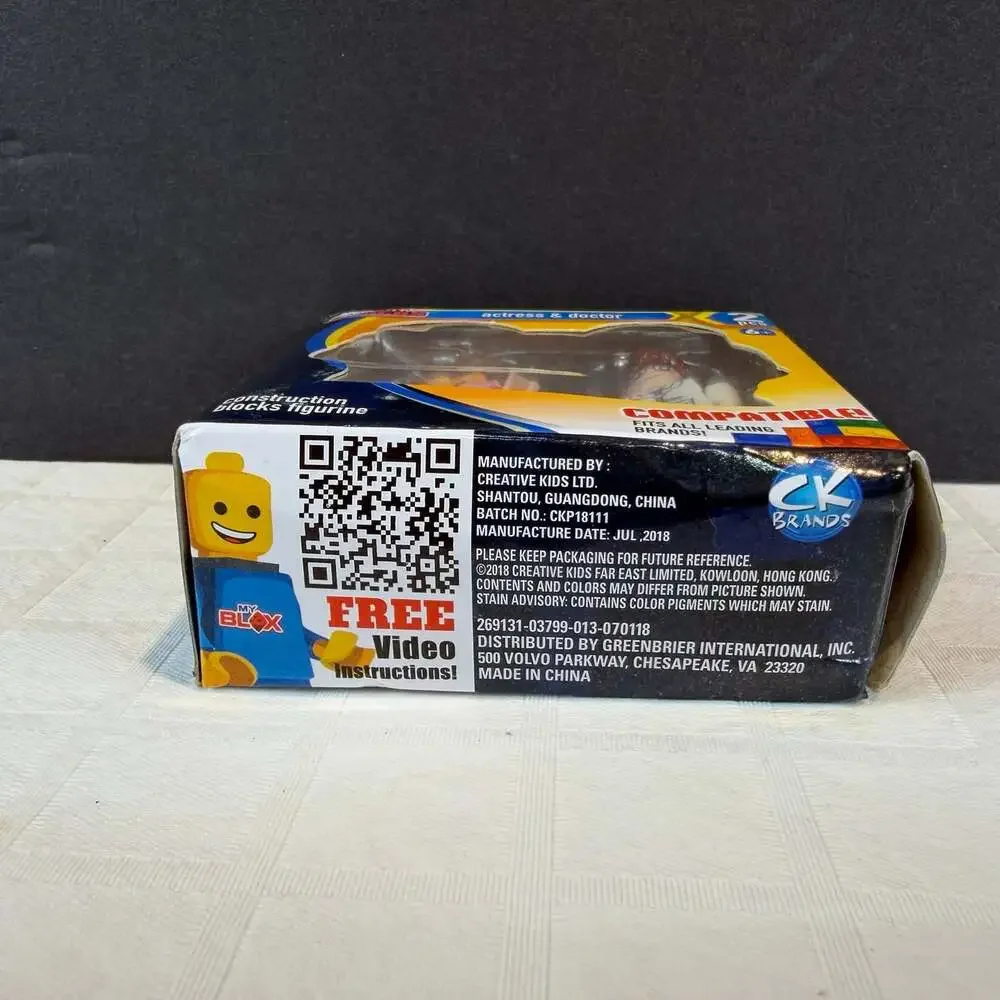 New Make-It Blocks Actress & Doctor 2pcs Miniature Construction Blocks Figurine